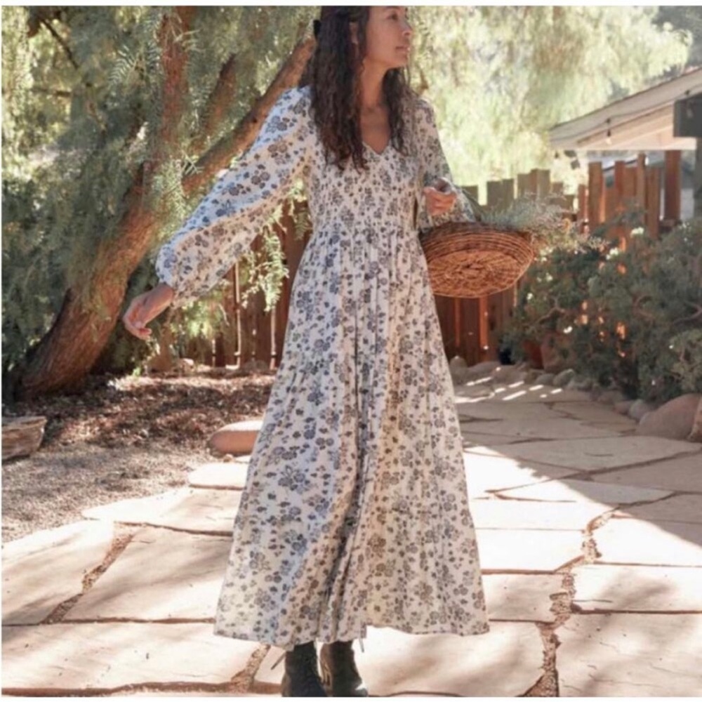 CHRISTY DAWN Aimee Dress in Navy Vine Floral XS/S